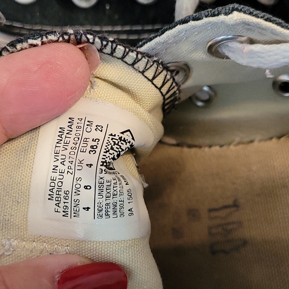 Converse All Star Tennis Shoes Black White - Picture 2 of 4